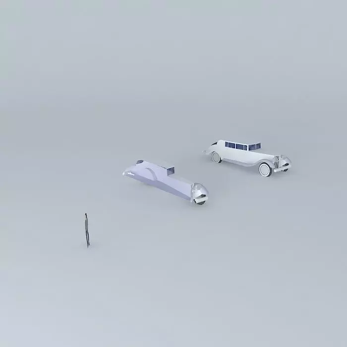 20s car Free 3D model