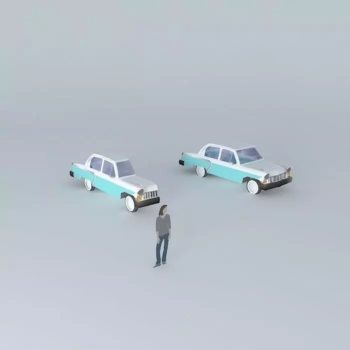 50s car 1 Free 3D model