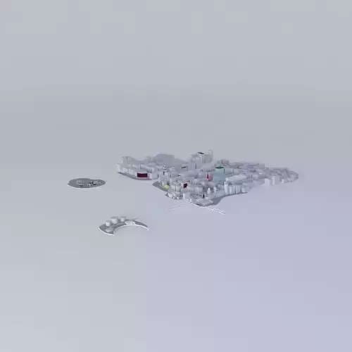 Creepy future city Free 3D model