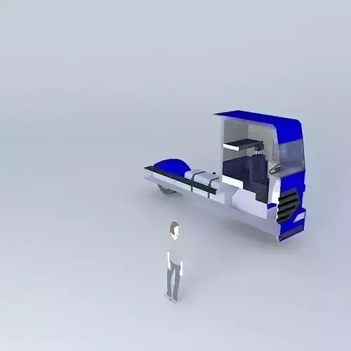 Truck semi Free 3D model