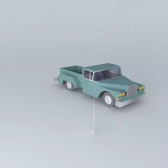 50s style truck Free 3D model