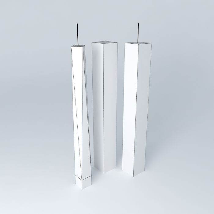 Twin towers is now the freedom tower Free 3D model_4