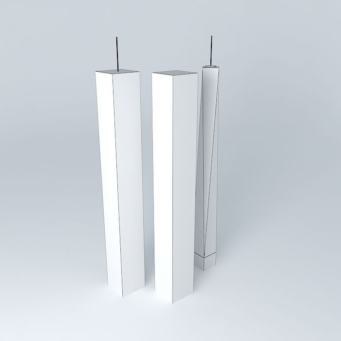 Twin towers is now the freedom tower Free 3D model_3