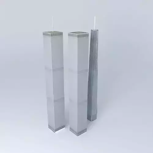 Twin towers is now the freedom tower Free 3D model