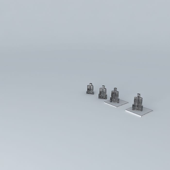 Burj Dubai Construction pt 2 Free 3D model_4