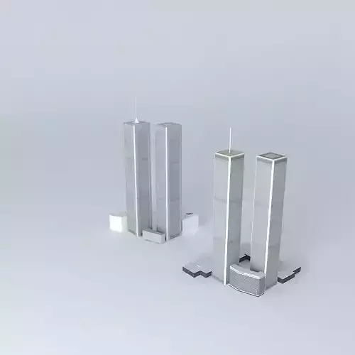 Rebuild the twin towers! Free 3D model