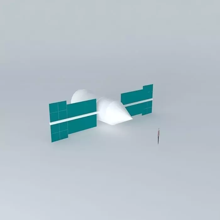 Mir space station Pt 3 Kvant 2 Free 3D model