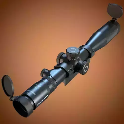 Schmidt Bender PM II 3-12x50 scope 3D model