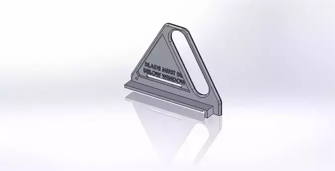Table Saw Pusher Plate 3D print model