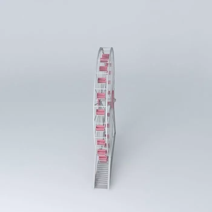 Carousel ferris wheel Free 3D model