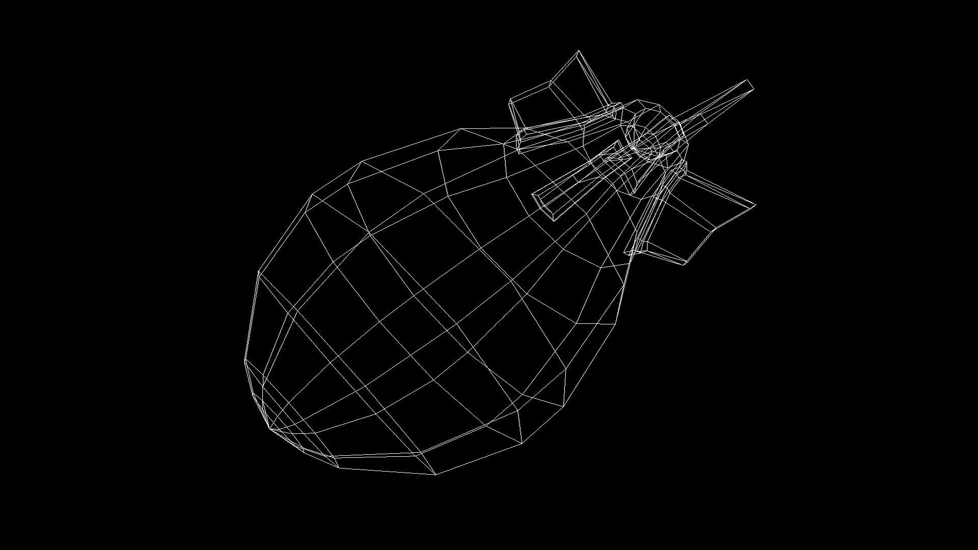 Cartoon Bomb 01 Low-poly 3D model_4