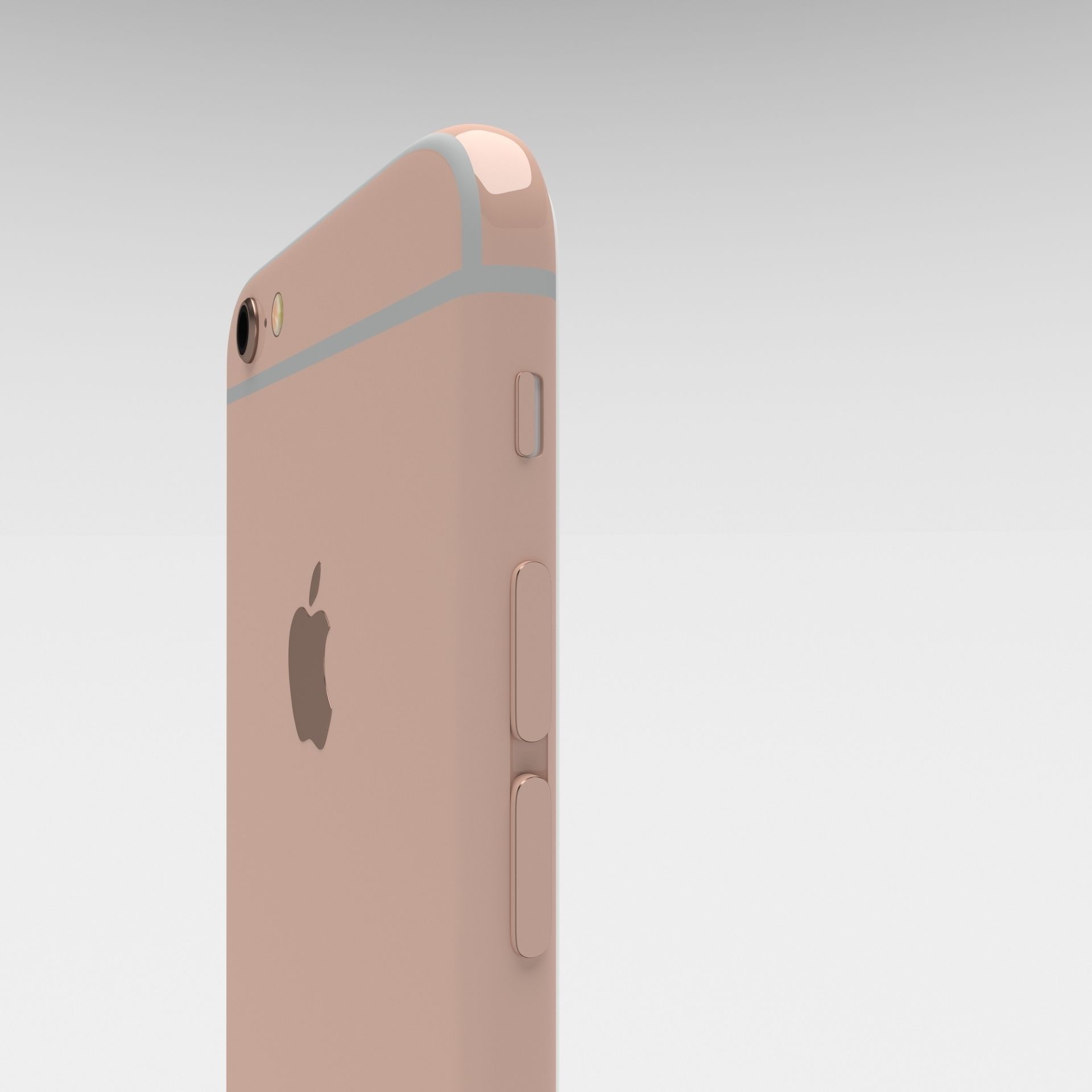 Iphone 6S Rose Gold 3D model_9