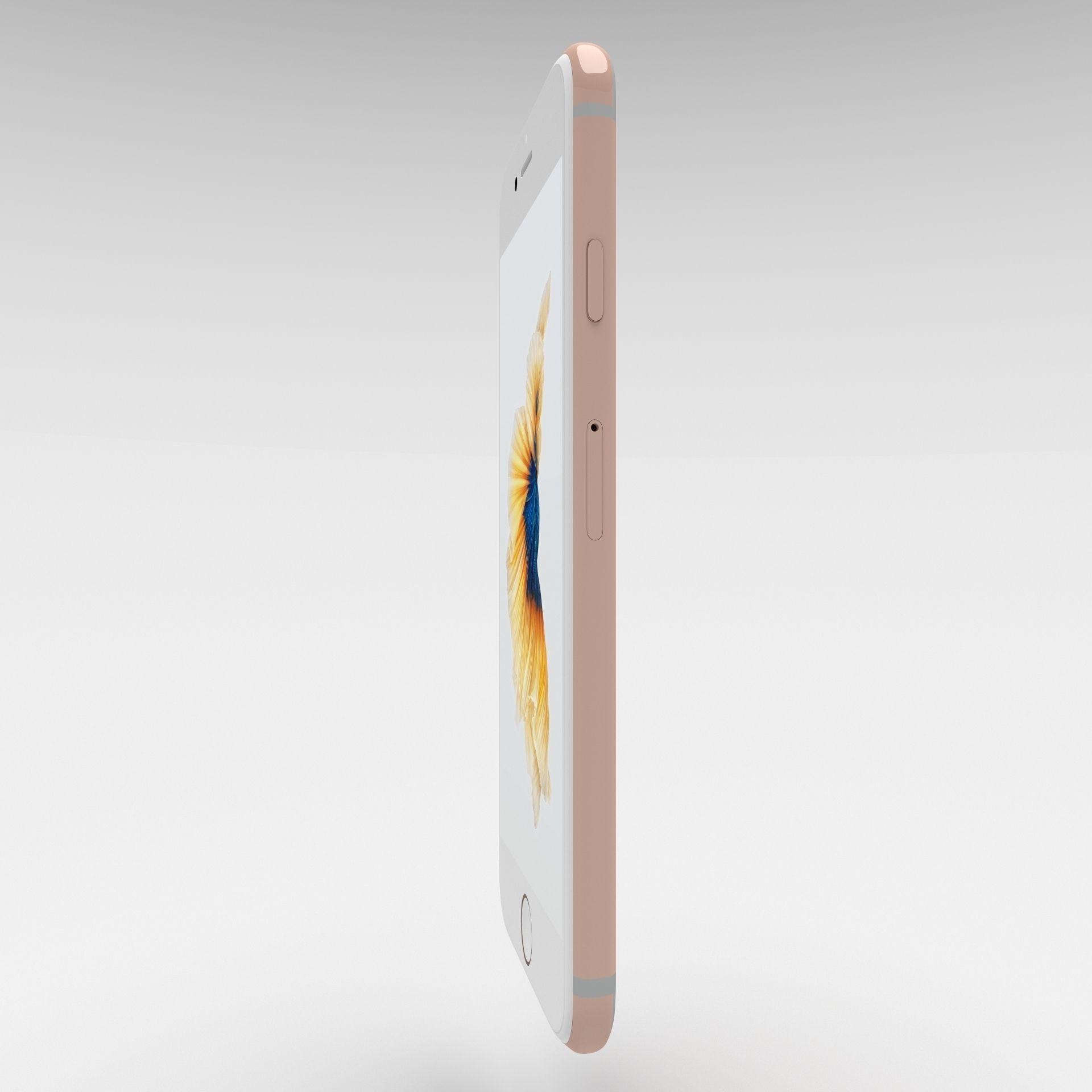 Iphone 6S Rose Gold 3D model_10