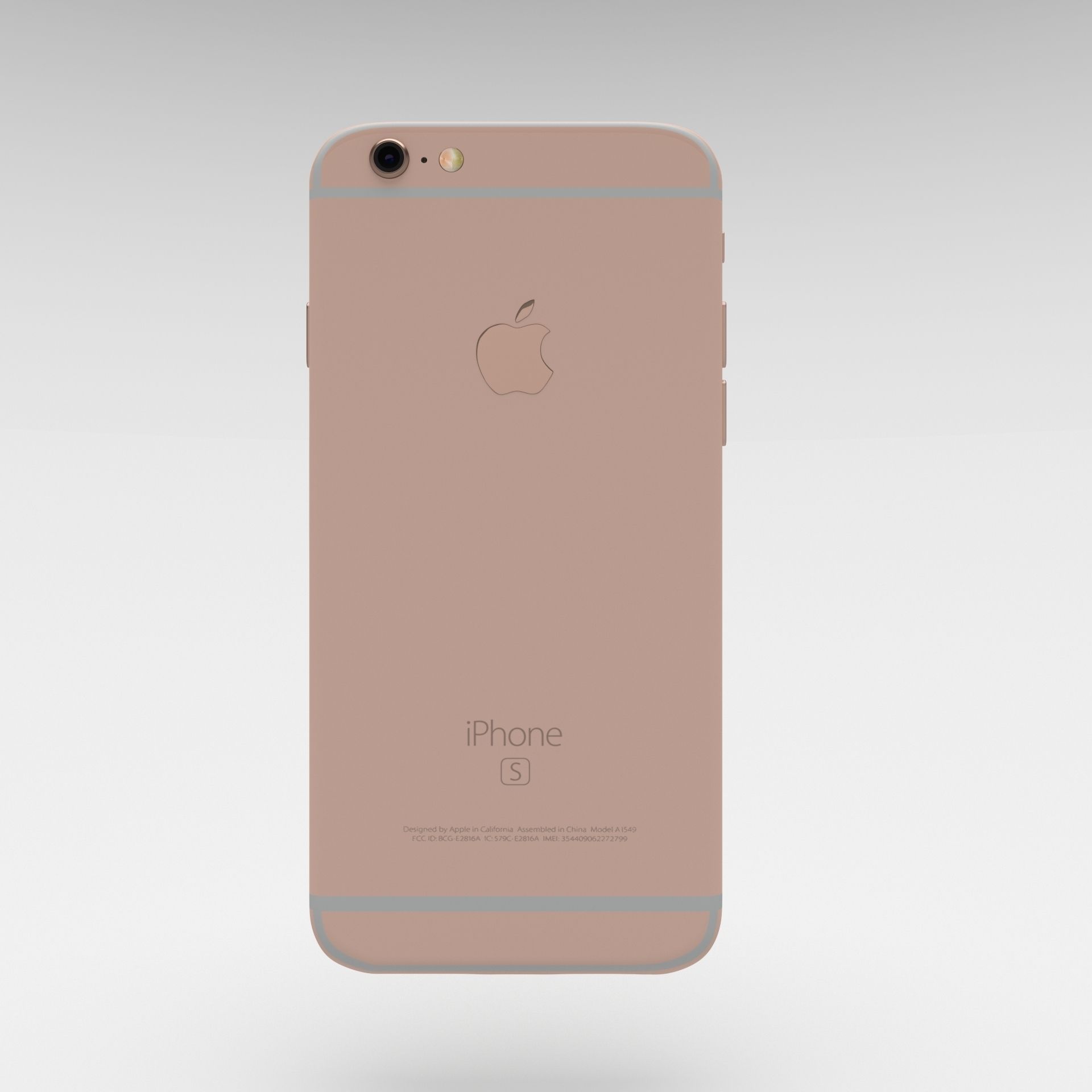 Iphone 6S Rose Gold 3D model_13