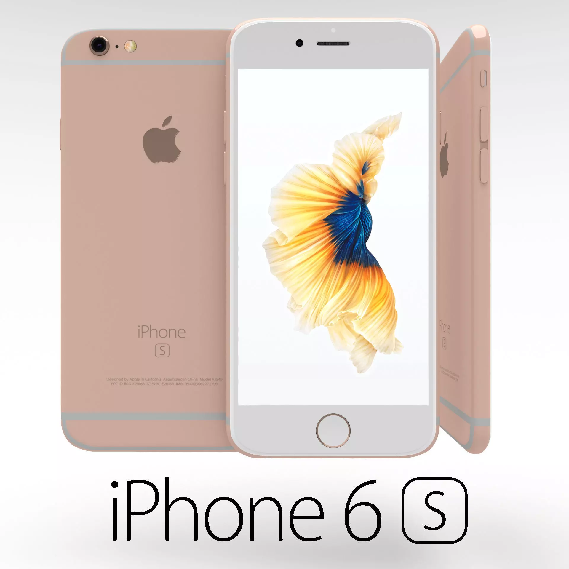Iphone 6S Rose Gold 3D model_0