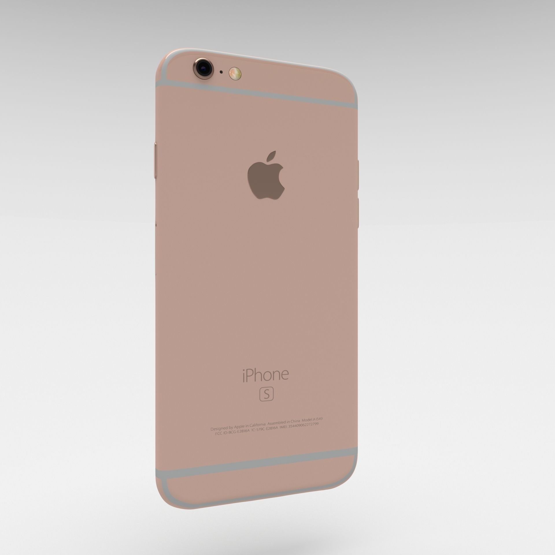 Iphone 6S Rose Gold 3D model_12