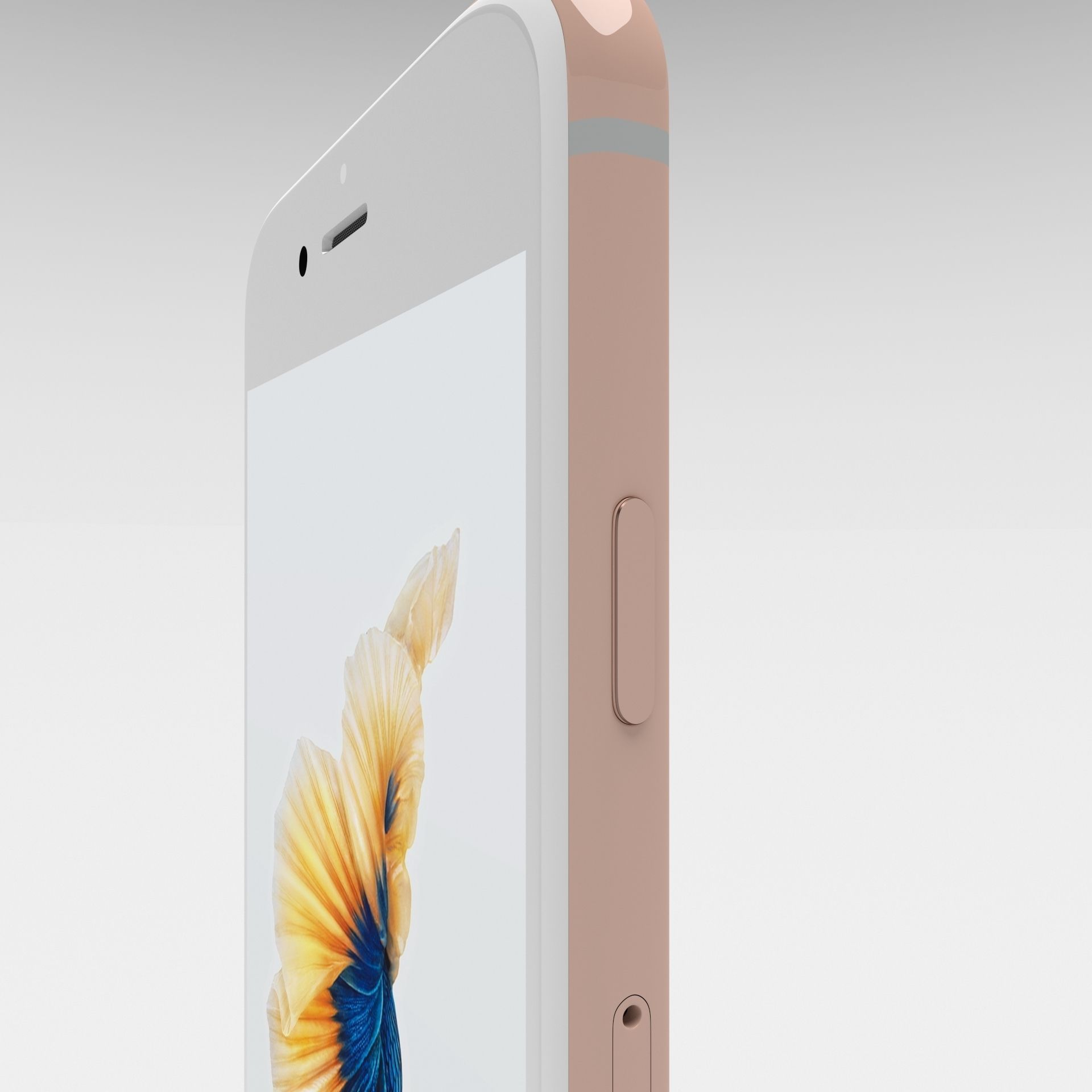 Iphone 6S Rose Gold 3D model_11