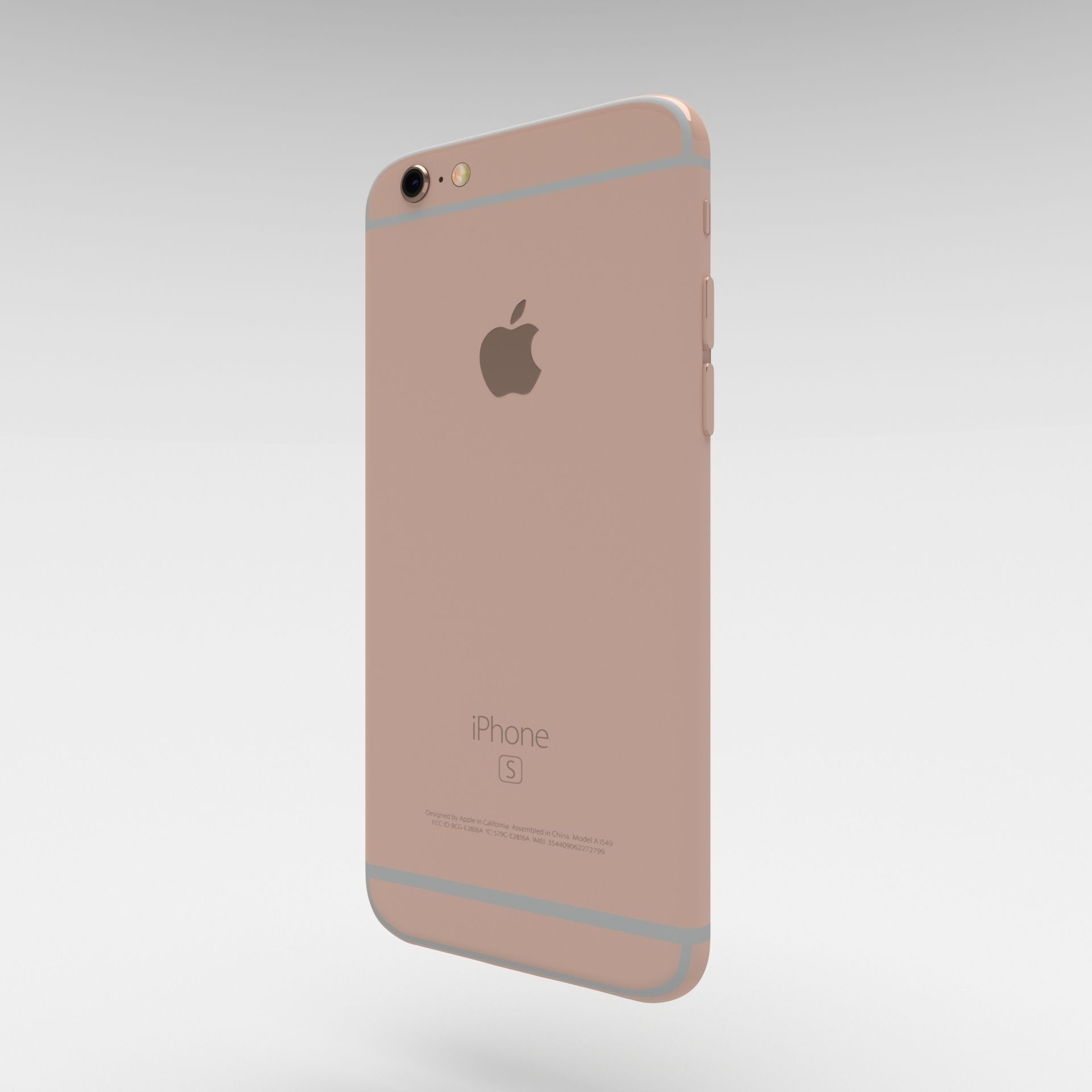 Iphone 6S Rose Gold 3D model_30