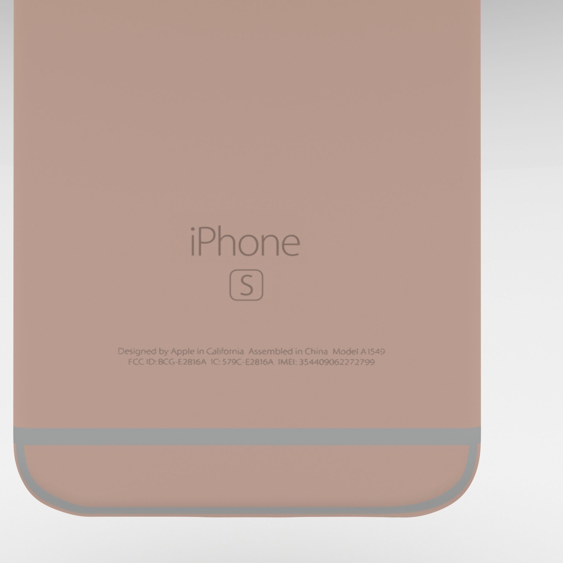Iphone 6S Rose Gold 3D model_16