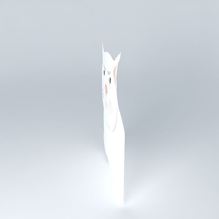 Serious cat Free 3D model_2