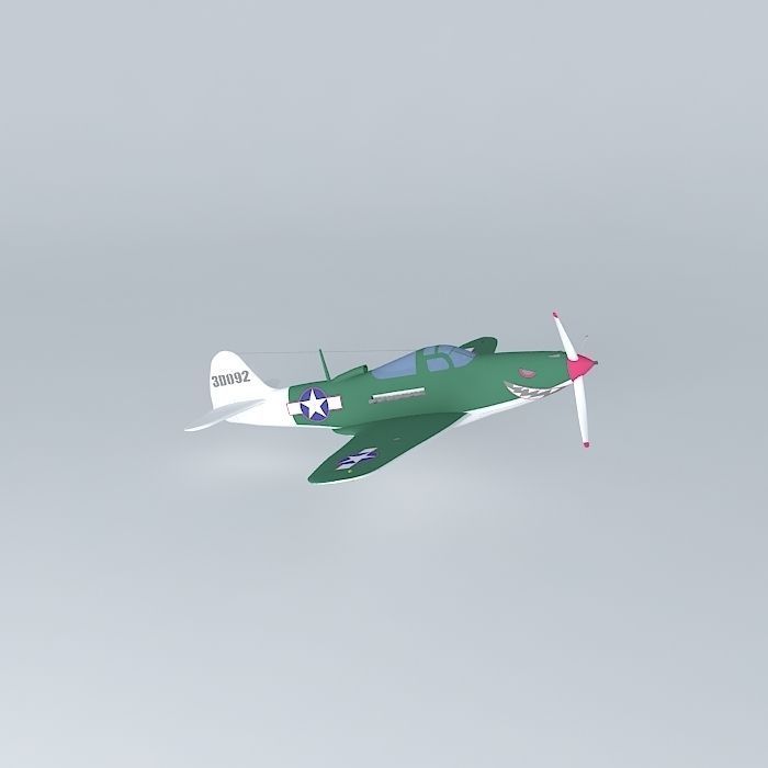 Bell P-39 Airacobra Free 3D model_1