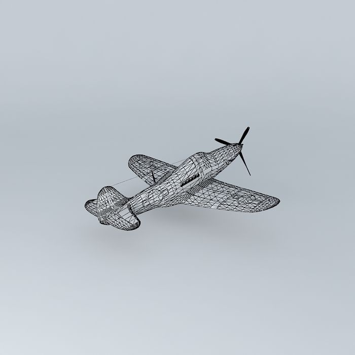 Bell P-39 Airacobra Free 3D model_4