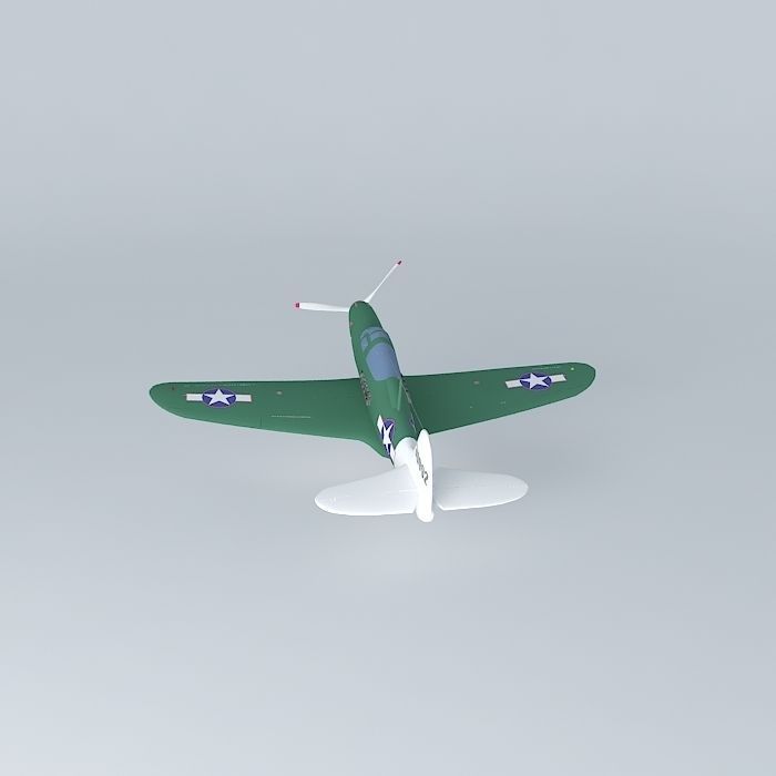 Bell P-39 Airacobra Free 3D model_2