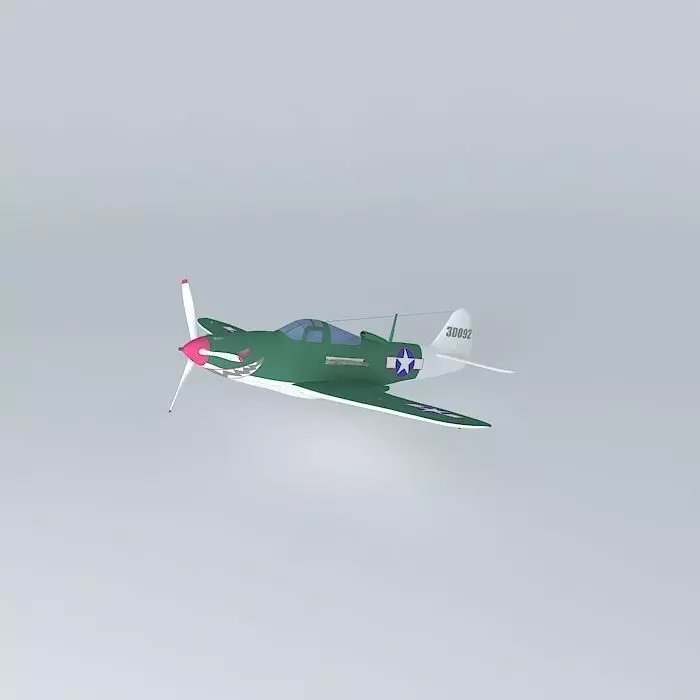 Bell P-39 Airacobra Free 3D model_0