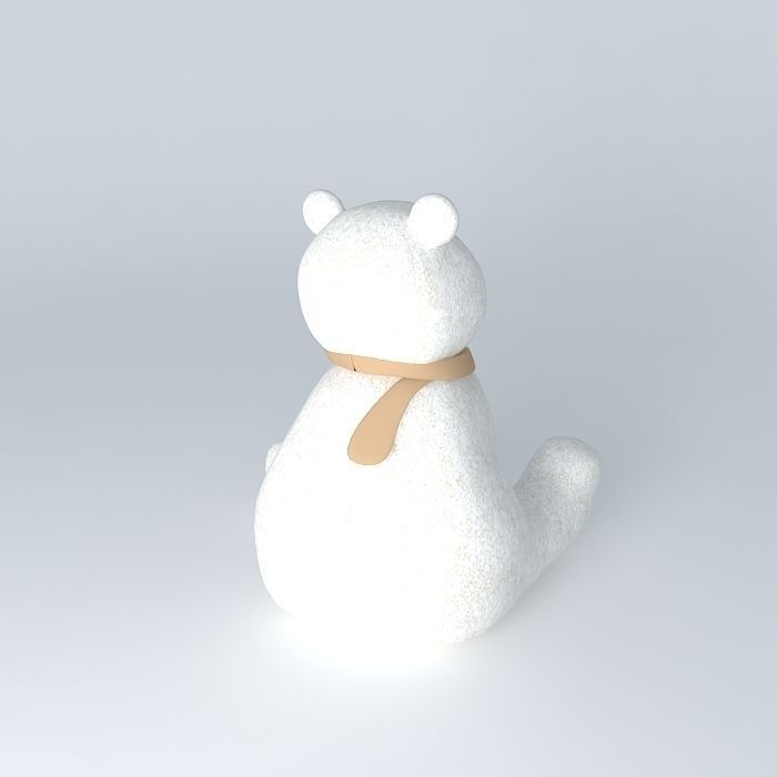 Knut polar bear with scarf Free 3D model_1