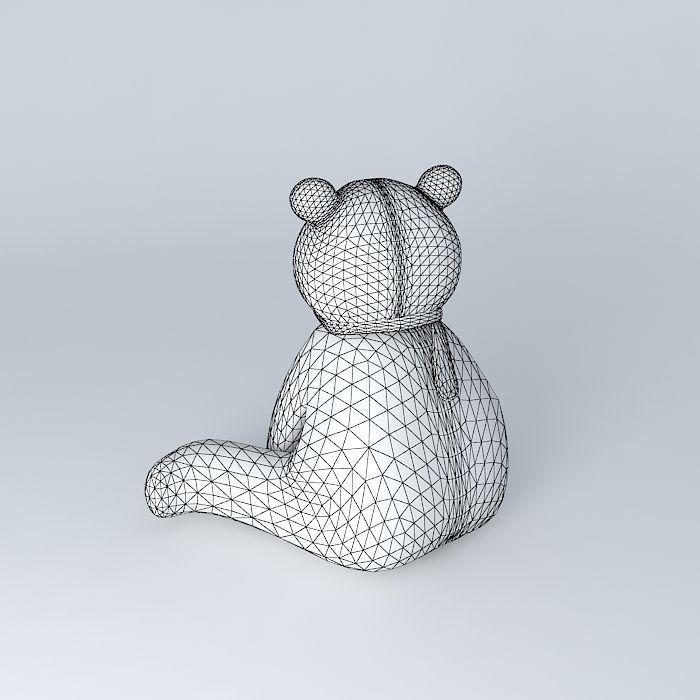 Knut polar bear with scarf Free 3D model_4