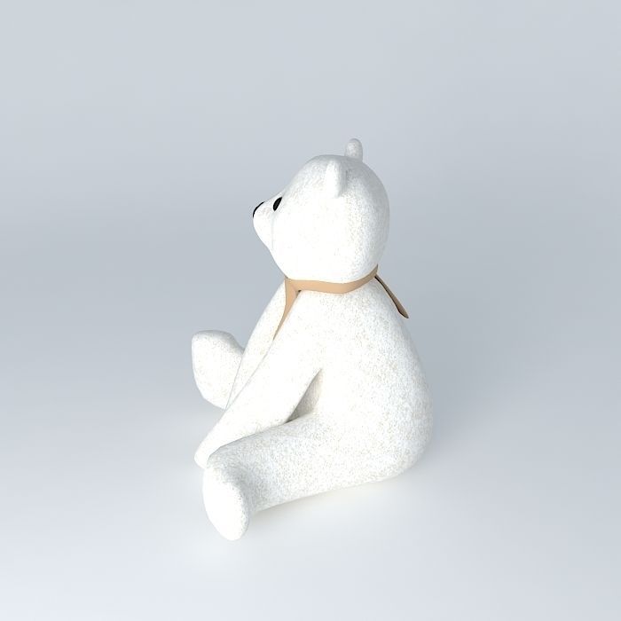Knut polar bear with scarf Free 3D model_2