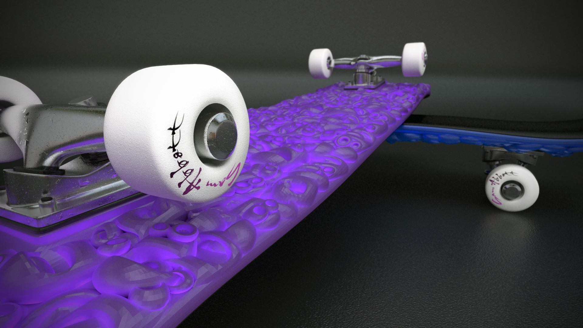 Skateboard Deck 3D print model_3