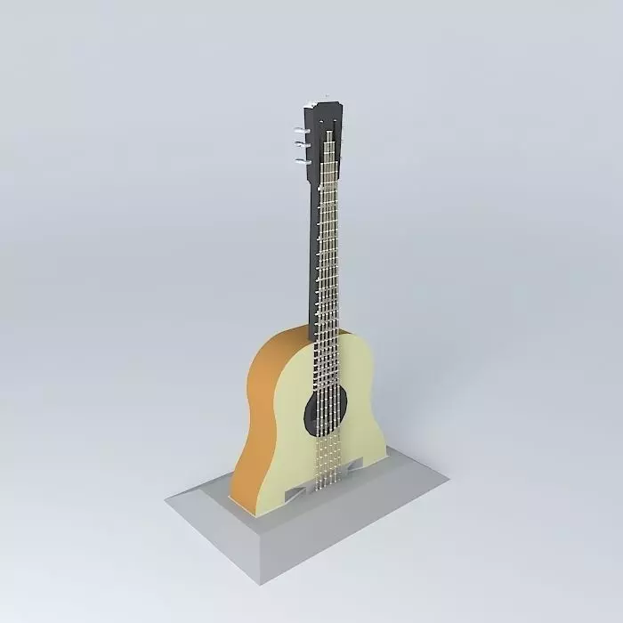 The Guitar Tower Free 3D model_0
