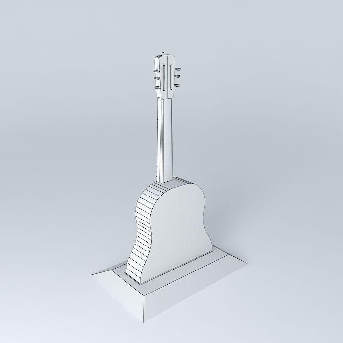 The Guitar Tower Free 3D model_4