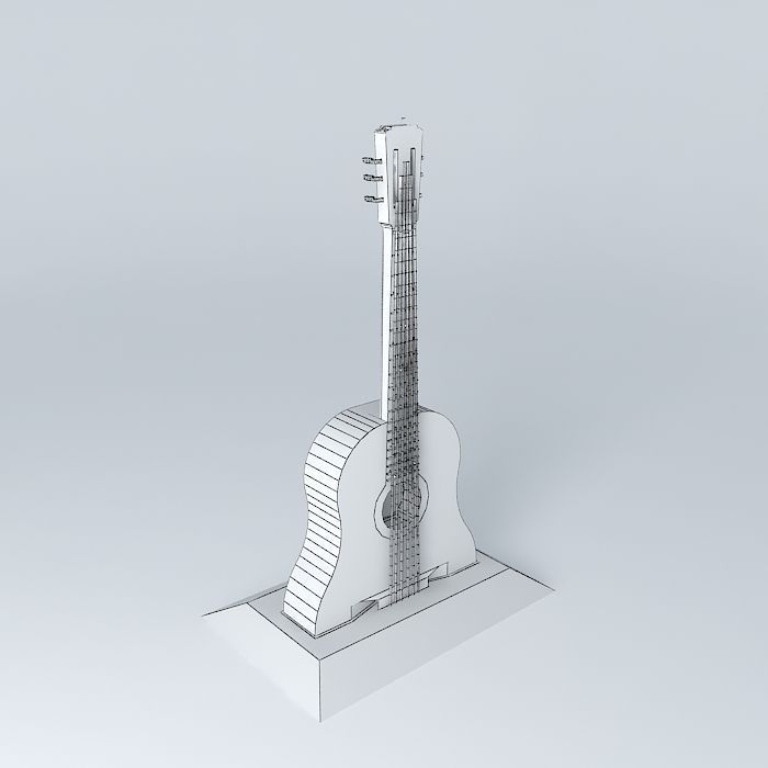 The Guitar Tower Free 3D model_3