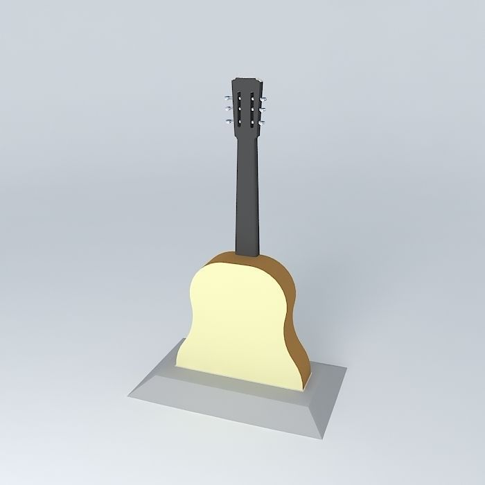 The Guitar Tower Free 3D model_1