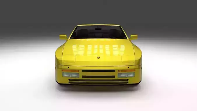 Porsche 944 Cabrio with interior