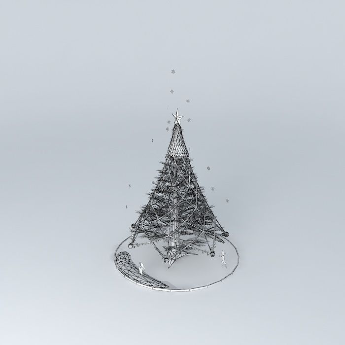 Magic Christmas Tree Free 3D model_4