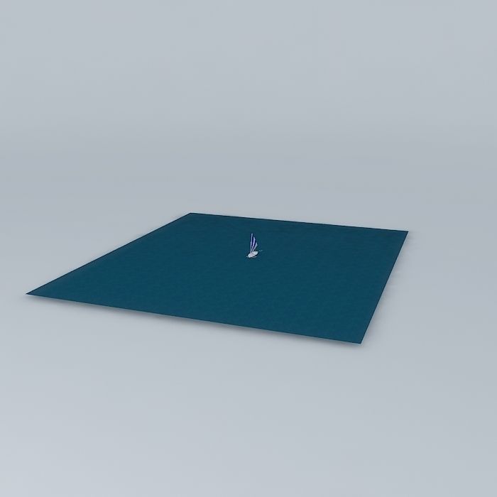 Sunfish Sailboat Free 3D model_1