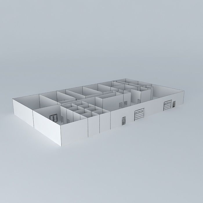 Where I now work. Free 3D model_4