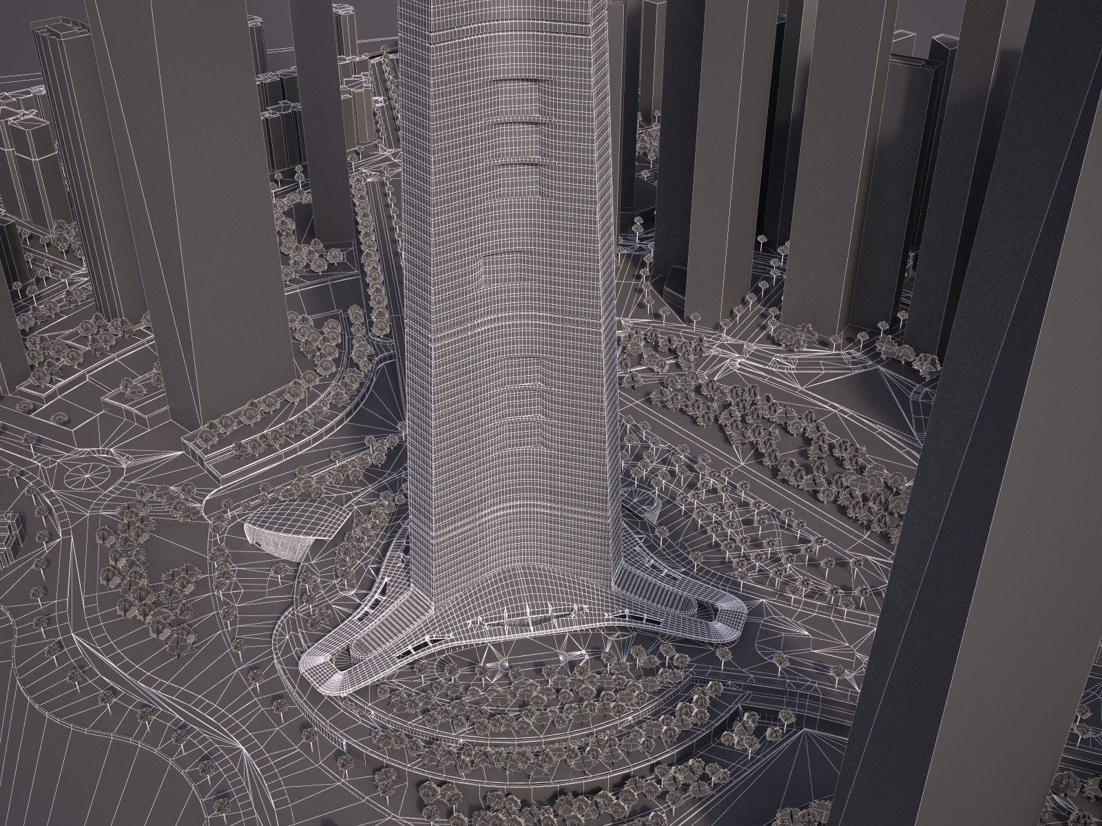 Kingdom Tower Yeddah Burj al-Mamlakah 3D model_13