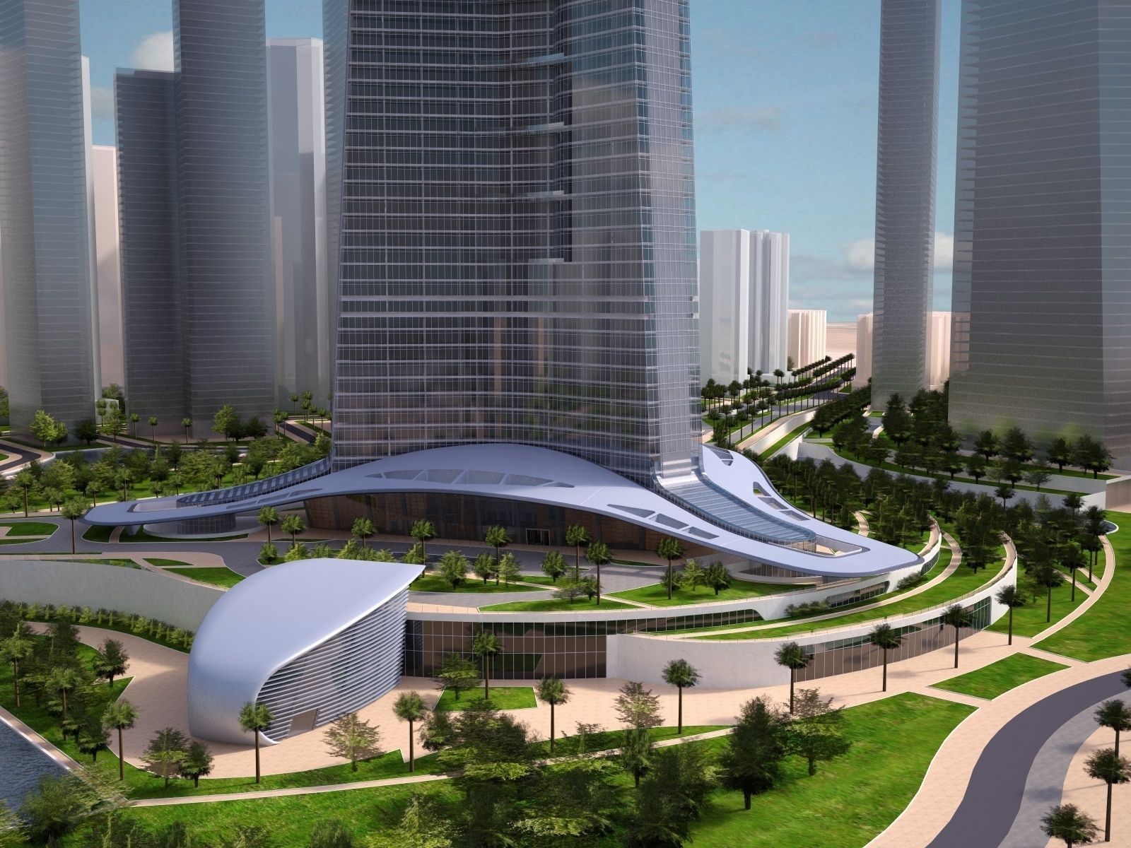 Kingdom Tower Yeddah Burj al-Mamlakah 3D model_1