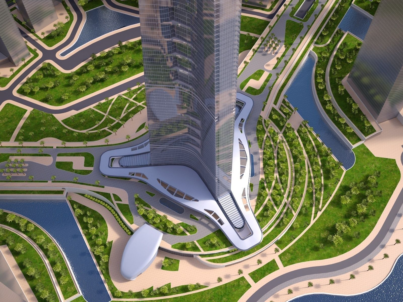 Kingdom Tower Yeddah Burj al-Mamlakah 3D model_3