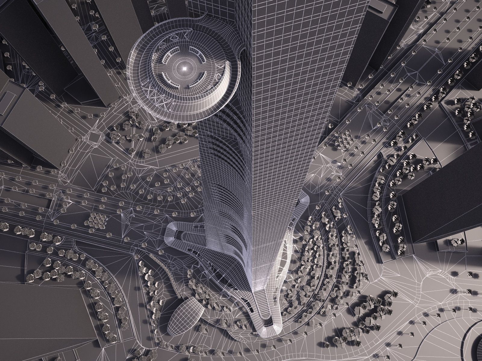 Kingdom Tower Yeddah Burj al-Mamlakah 3D model_15