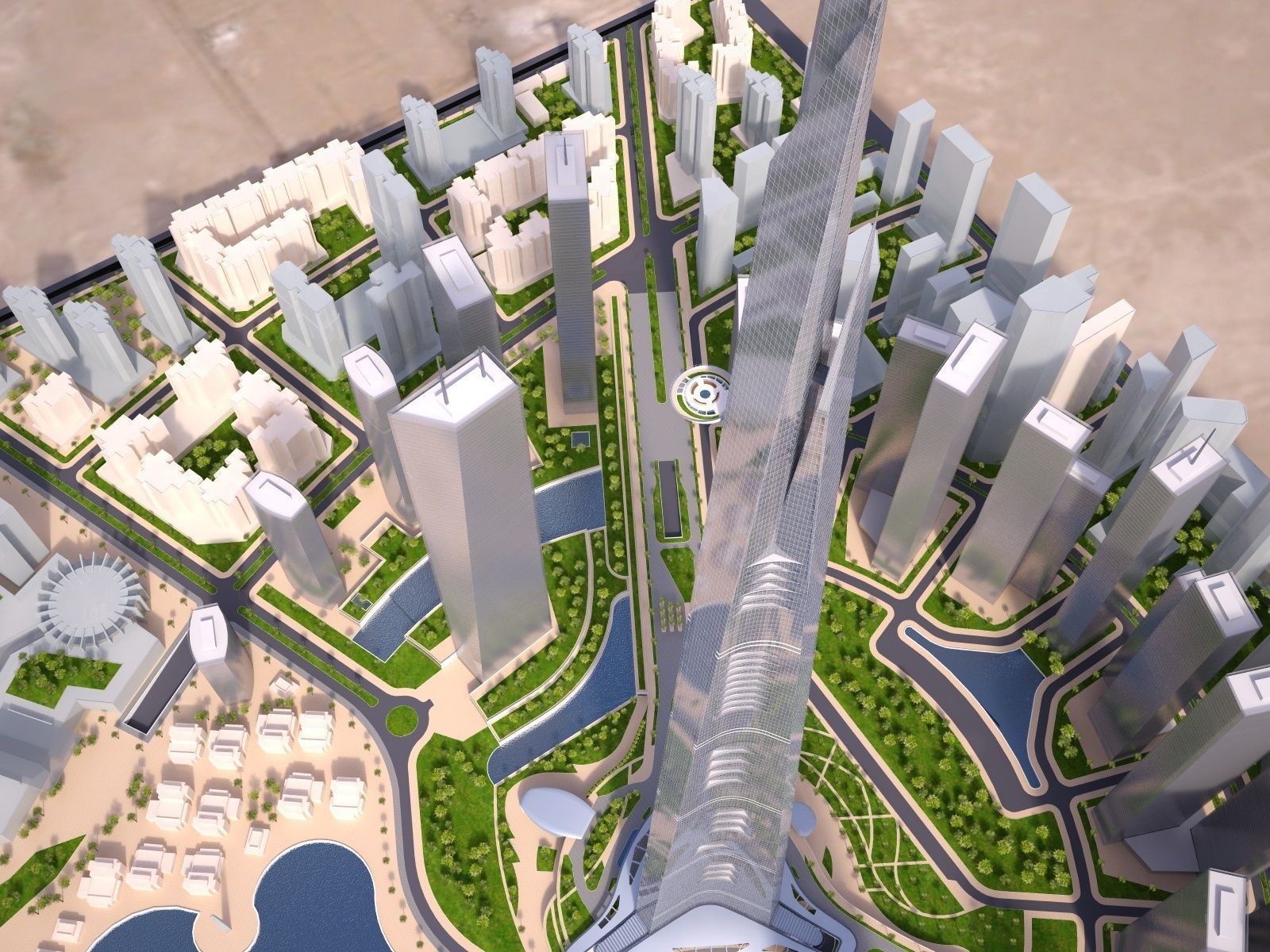 Kingdom Tower Yeddah Burj al-Mamlakah 3D model_2