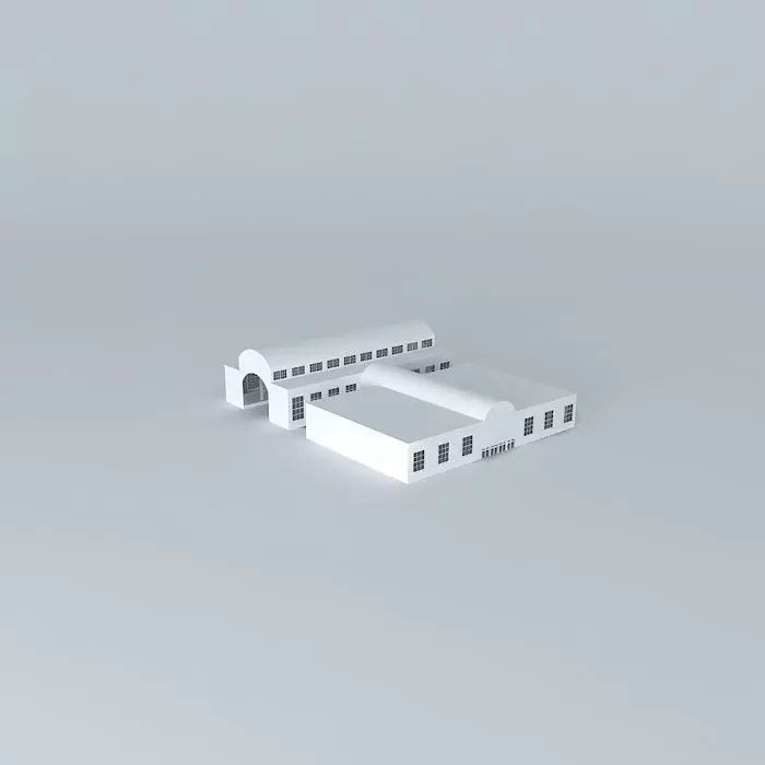 Train Station Free 3D model_0