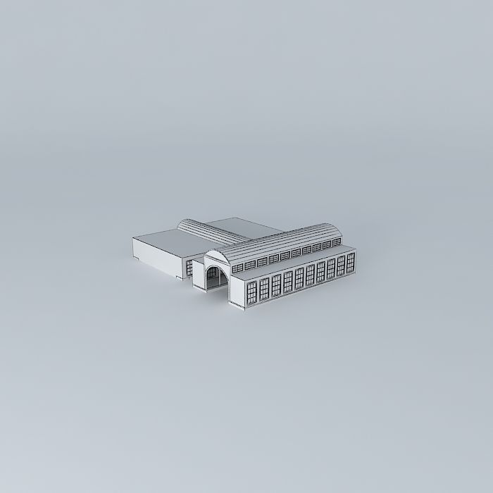 Train Station Free 3D model_4