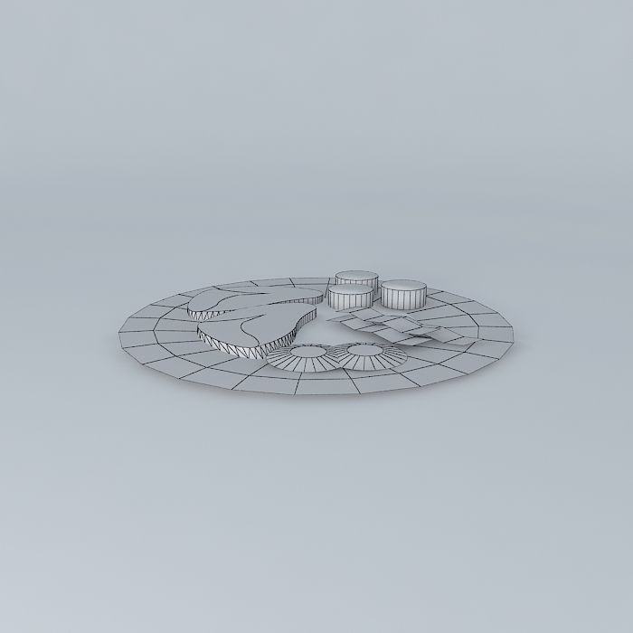 STEAK, EGGS, BISCUITS AND BACON Free 3D model_4