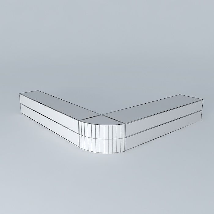 GLASS SALES COUNTER Free 3D model_3