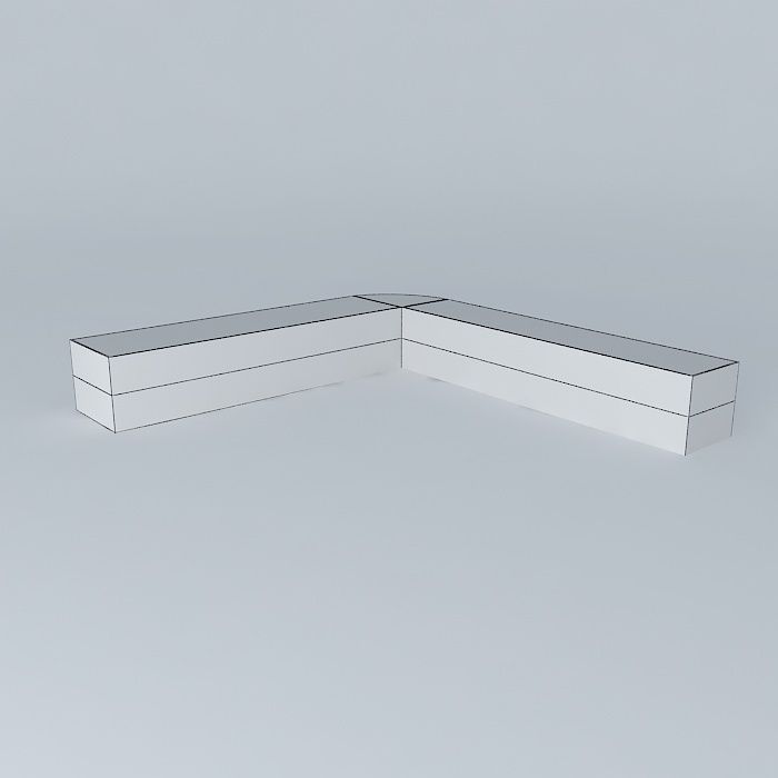 GLASS SALES COUNTER Free 3D model_4